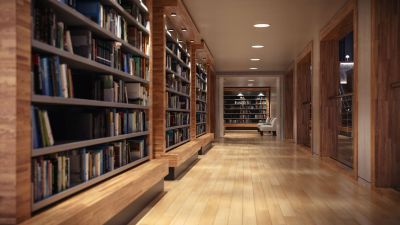 Picture of a modern library